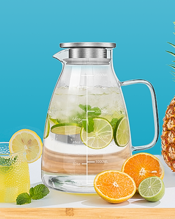 glass water pitcher
