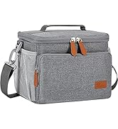 Voova Large Lunch Bag 12 Can (10L) Insulated Leakproof Soft Lunch Box for Adult Men Women, Collap...