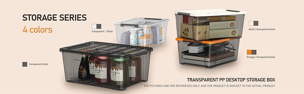 small storage bin with lid and latch