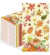 IANFEPH 100 Pcs Fall Napkins 3 Ply Disposable Bathroom Guest Paper Towels Thanksgiving Dinner Nap...