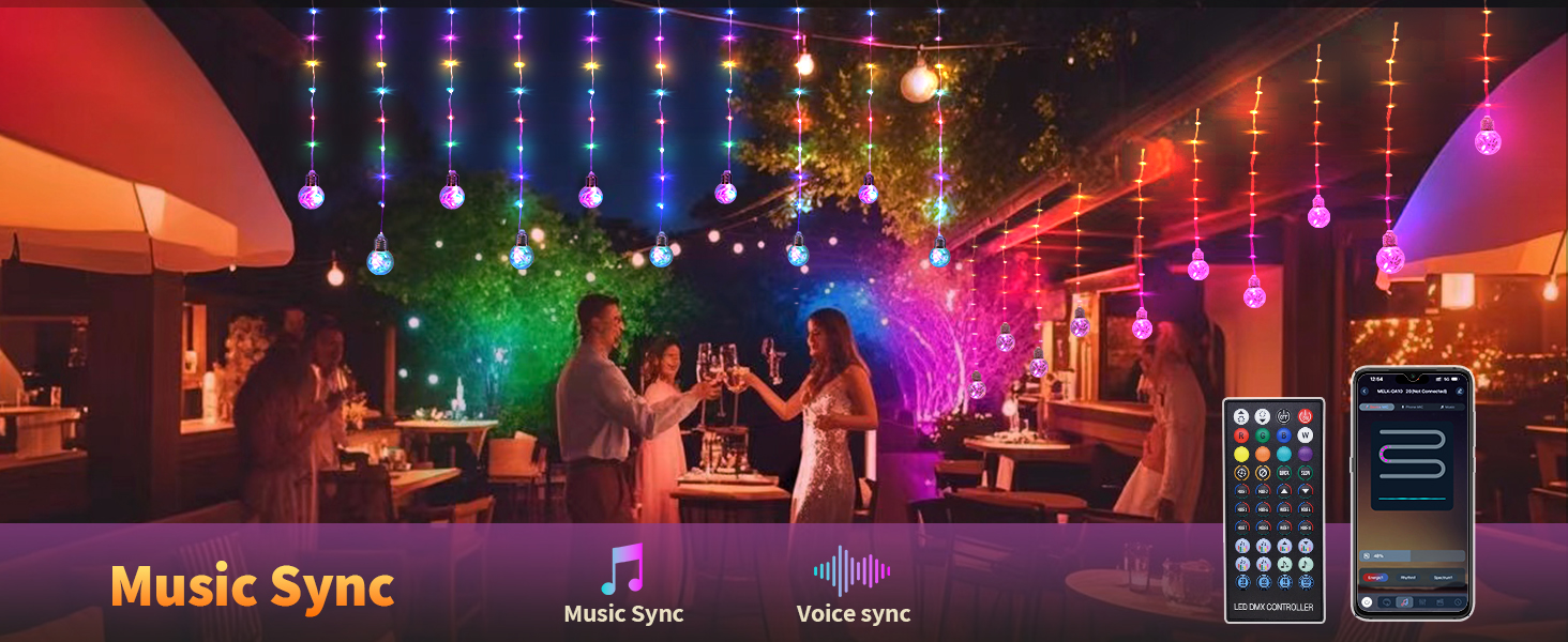 smart curtain lights