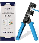 Rapink Speed Keystone Jack Tool for 90 Degree RJ45 Keystone, Ethernet Keystone Punch Down Tool fo...