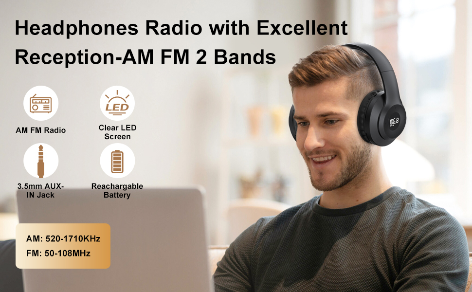 X5 AM FM RADIO HEADPHONE