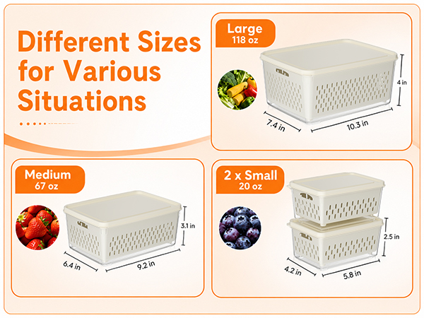 produce storage containers for fridge