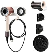 Foyer Nuage Hair Dryer Holder for Dyson Supersonic, Wall Mount Aluminum Alloy Holder with Plug Co...