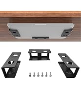 IFCASE Under Desk Laptop Mount, Metal Under Desk Shelf Holder for Laptop, Mac Mini, MacBook, Keyb...