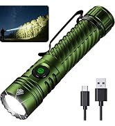 Nevinkin Rechargeable LED Tactical Flashlights 2200 High Lumens EDC Pocket Flashlight 1312FT Long...