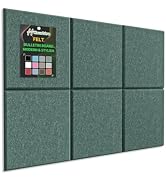 Hsurbtra Cork Board for Wall 24 x 18 Inch, 6 Pack Felt Bulletin Notice Board with Pushpins for Of...