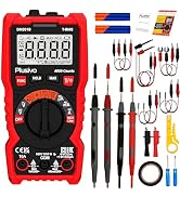 Multimeter 4000 Counts Digital Multimeter TRMS Auto-Ranging AC DC Voltmeter Ohm Volt Amp Tester N...