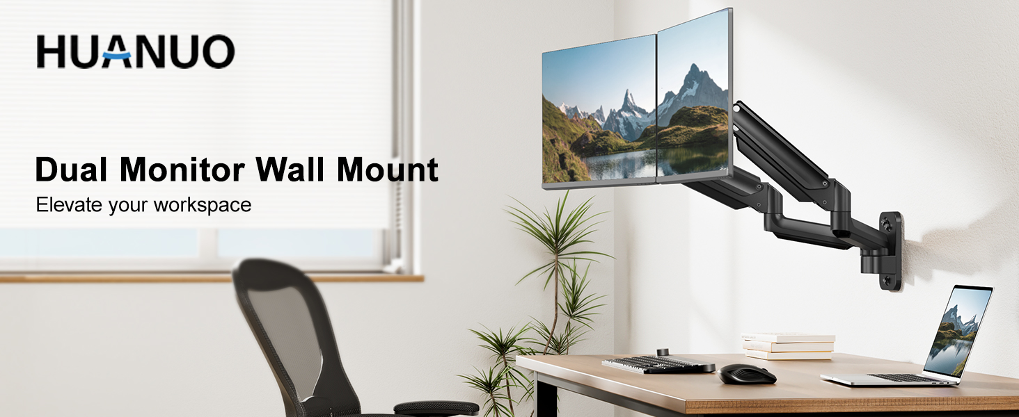 dual monitor wall mount