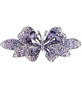 Sankuwen Crystal Rhinestones Hair Barrette French Hair for Women Small Hairpin for Mom Butterfly ...