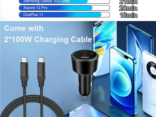 with 2 charging cable