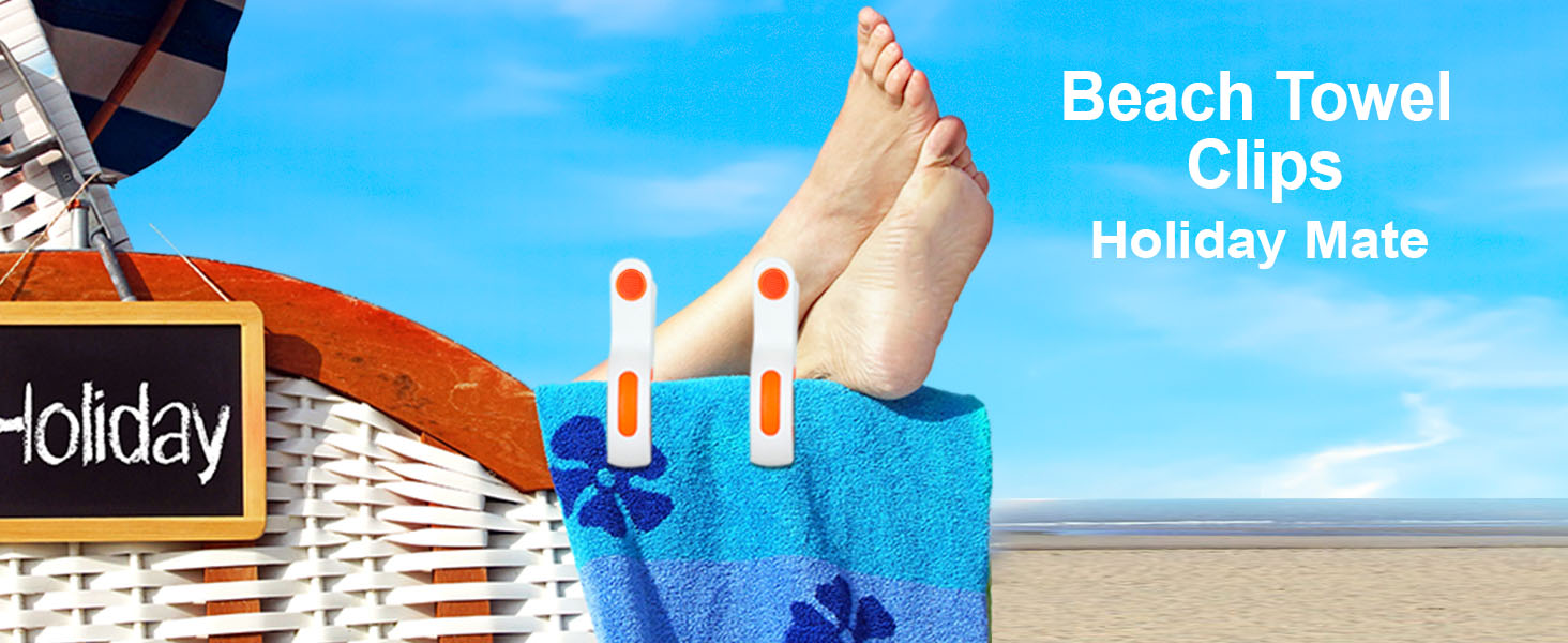 beach towel clips