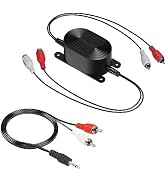 Smof RCA Ground Loop Isolator, Designed for Audio Signal Noise Cancellation, Portable and Light W...