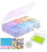 30PCS 2-in-1 Diamond Art Storage Trays with Lids, Convex Bottom Diamond Painting Storage Organize...