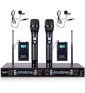 Sound Town 200-Channel Rack Mountable Professional Adjustable UHF Wireless Microphone System with...
