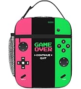 WOEMOZAP Game Insulated Lunch Box,Game Console Kids Lunch Bag For Boys Girls,Reusable Portable Ki...
