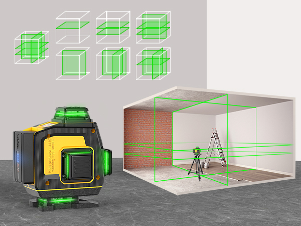 16 line laserlevel Individually switchable lines