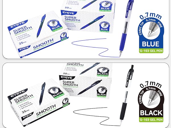gel pens