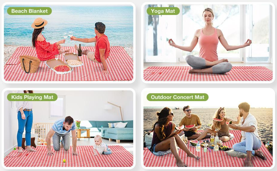 Large Sandproof Beach Mat