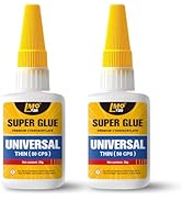 LMQ Thin Super Glue, Thin Ca Glue for All Purpose, Quick Dry Glue for Applications That Require Q...