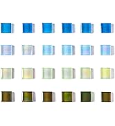 Zreal Fridge Magnets, Cute 24 Pack Refrigerator Magnets Colorful Magnet Glass Decorative Magnet O...