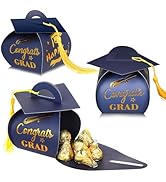 ISKYBOB 40Pcs 2026 Graduation Gift Boxes, Graduation Party Favors Paper Candy Box with Tassel Gra...