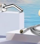 HOPOPRO NBC News Recommended Brand Modern 6 Inch Shower Arm Made of Stainless Steel Shower Head E...