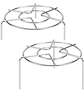 HULISEN Steam Rack, 2PCS (2-4/5"and 2" Tall) Instant Pot Trivet, 6.3" Round | Fits 3 Qt and 6 Qt ...