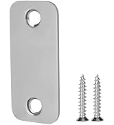 Siwil Door Edge Hole Filler Plate 1”x 2-1/4”, Deadbolt Cover Plate, Stainless Steel Brushed Nicke...