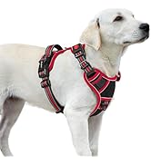 Eagloo Dog Harness for Large Dogs, Easy Wearing with 3 Buckles, Adjustable No Pull Pet Harness wi...