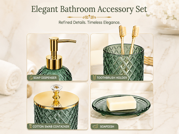 bathroom accessories set