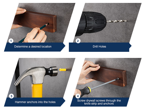 magnetic knife holder knife magnetic strip magnetic knife holder for wall magnetic knife strip
