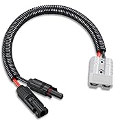 ELECTOP 10AWG Solar Panel Connector Cable, Compatible with Solar Connecter and 50A/600V Ads Port ...