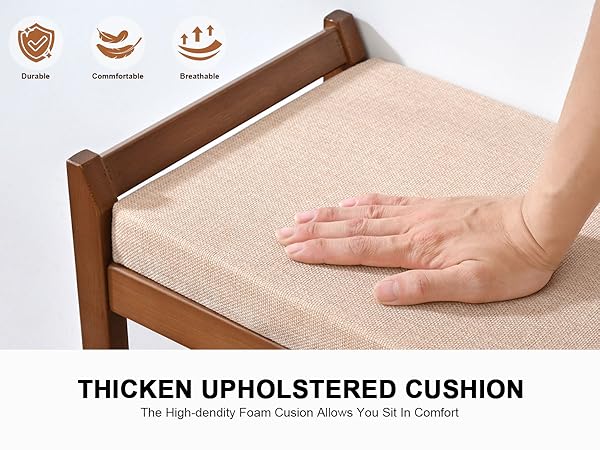 shoe bench with cushion