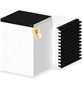 36Packs Legal Pads 8.5 x 11 Inch, 50Sheets/Pack, College Ruled & Perforated White Writing Pads, P...