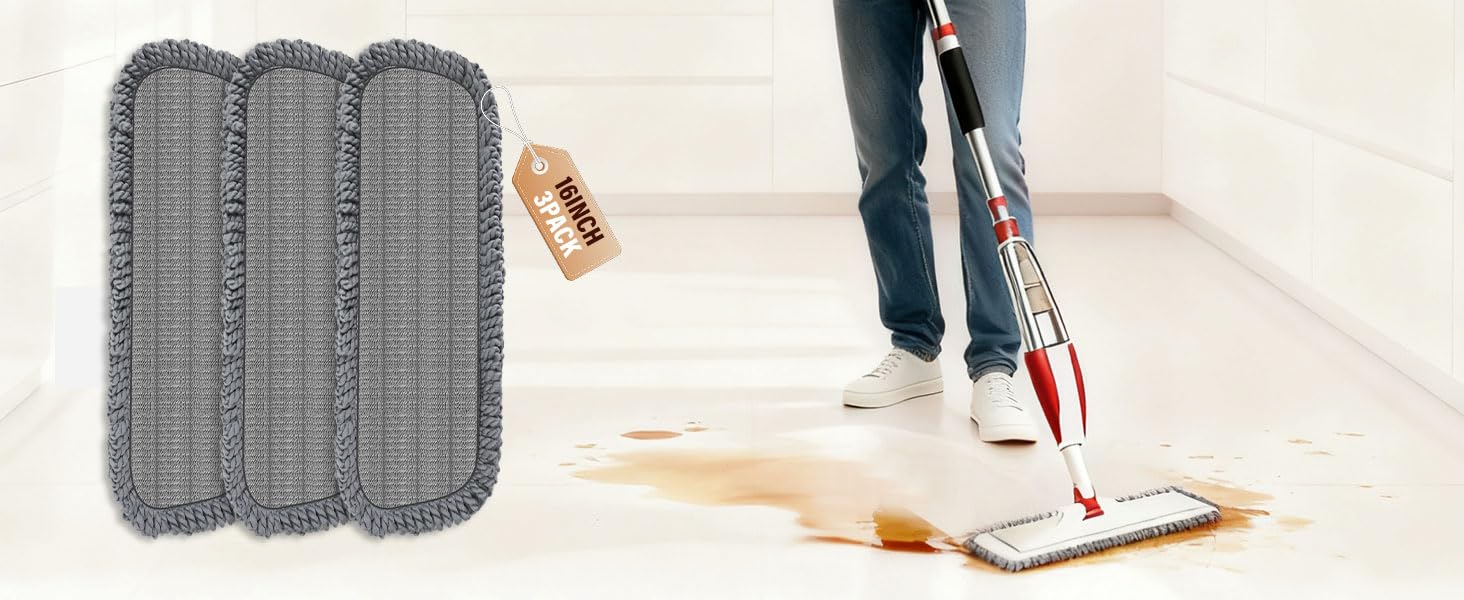 washable mop pads