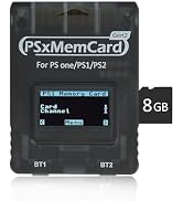 Guilekeys PSxMemCard Game Memory Card Compatible with PS2/PS1/PS One Console, 8GB MicroSD Card In...