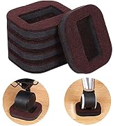 Ezprotekt 16 Pack Felt Furniture Caster Cups for Carpet and Hard Floors, Anti-Sliding Felt Bottom...