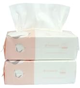 Careboree Extra Thick Dry Wipe, Disposable Face Drying Towel 100% Cotton, Lint-Free Cotton Tissue...