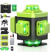 Laser Level Self Leveling - Elikliv 200ft Outdoor Robust Indoors 4D Green Cross Line Laser Level ...