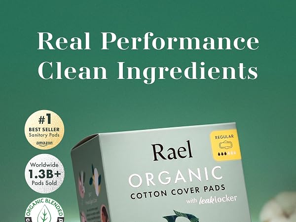 Pads for Women, Period Pads, Feminine Care, Sanitary Napkins, Rael Organic Cotton Cover