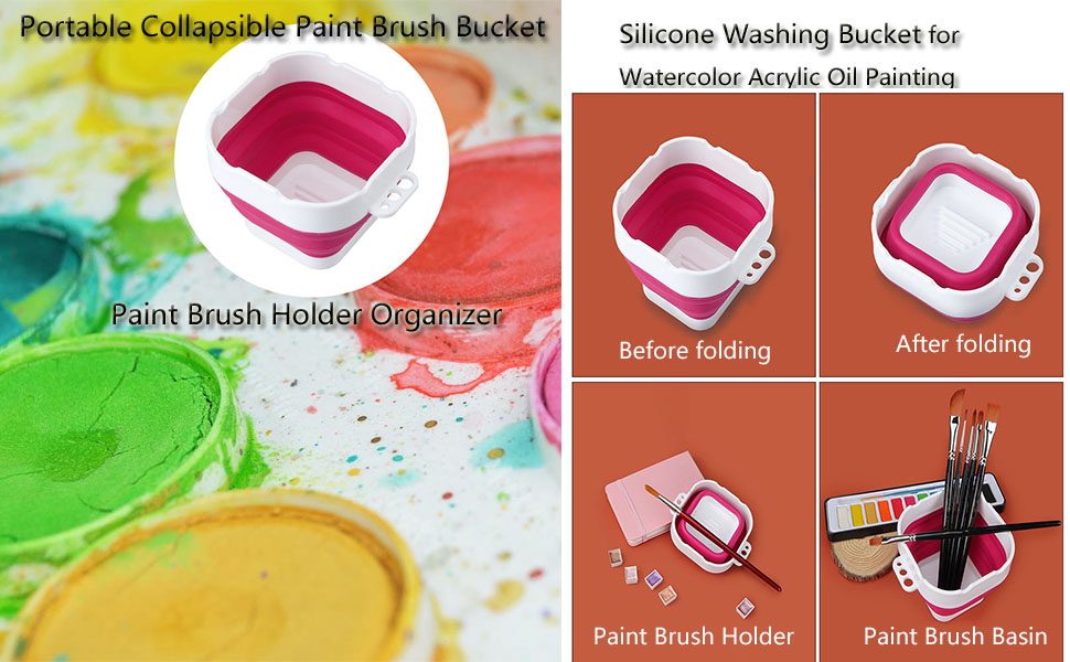Paint Water Cup Paint Brush Basin