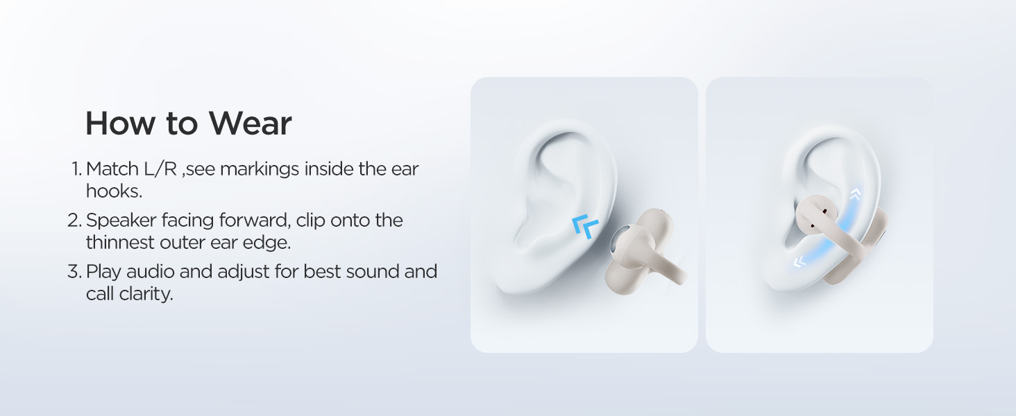 clip-on wireless bluetooth earbuds