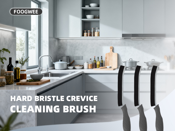 FOOGWEE Hard Bristle Crevice Cleaning Brush
