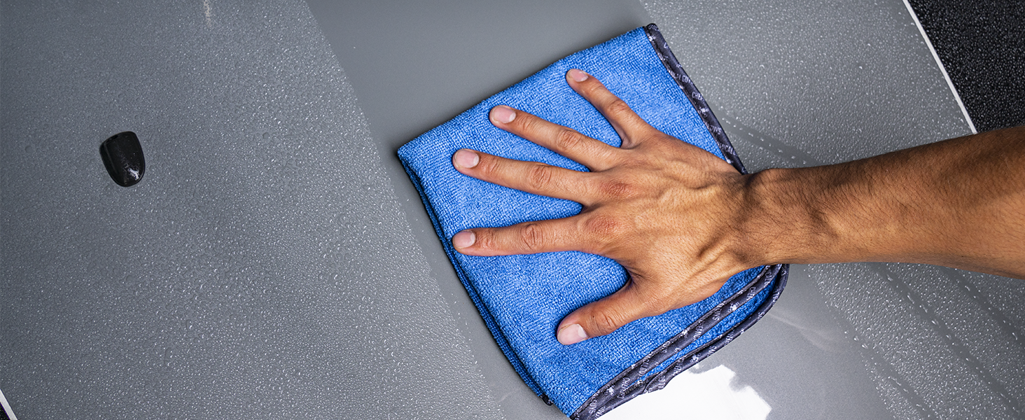 Professional grade microfiber towels for garage detailing setups