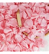 Koceko Dried Real Pink Rose Petals, Preserved Flower Petals 1.75oz for Valentine' Day Gifts Wedd...