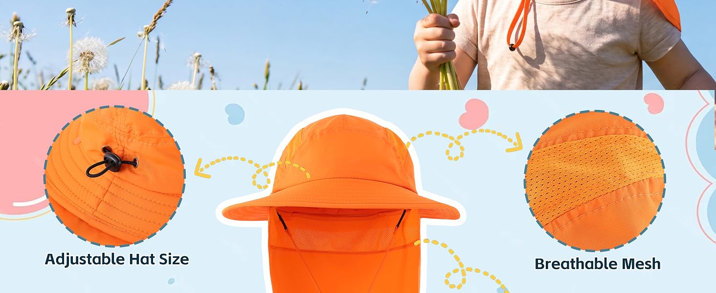 windproof waterproof breathable mesh sun hat for outdoor adventure