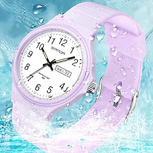 waterproof watch swimming analog ladies watch