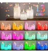 Homemory Color Changing Flameless Candles, Battery Operated LED Pillar Candles, Fake Electric Can...